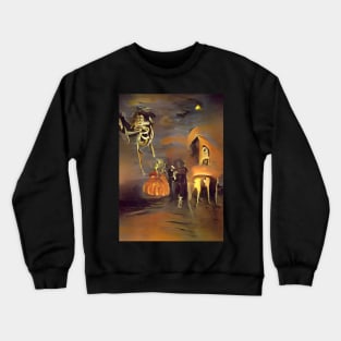 SURREAL HALLOWEEN IN THE DESERT Crewneck Sweatshirt